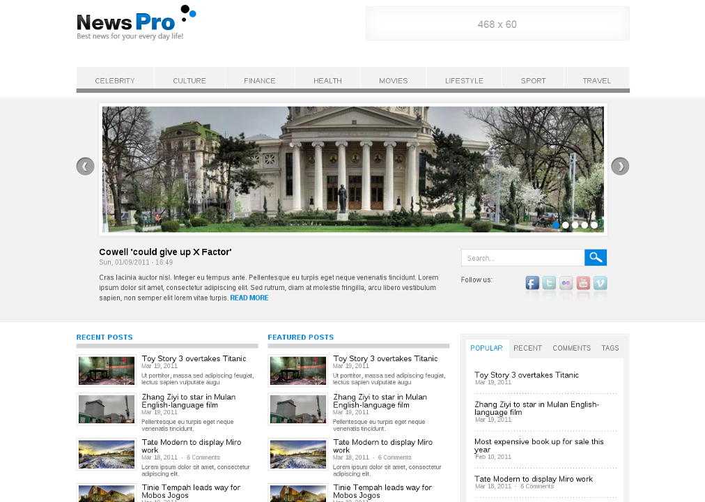 News Pro Theme - Drupal News Theme