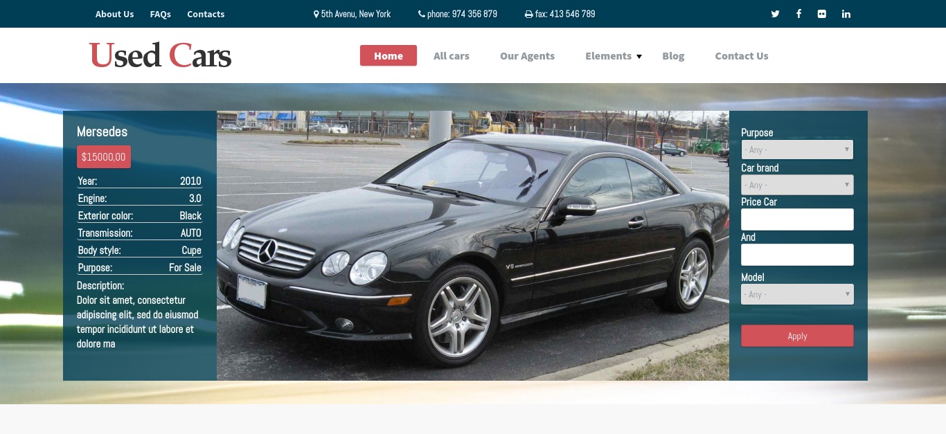 Used Cars - Car Drupal Commerce Theme