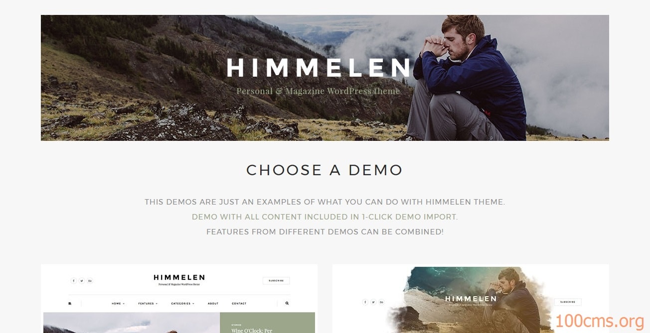 Himmelen - Wordpress Blog Template