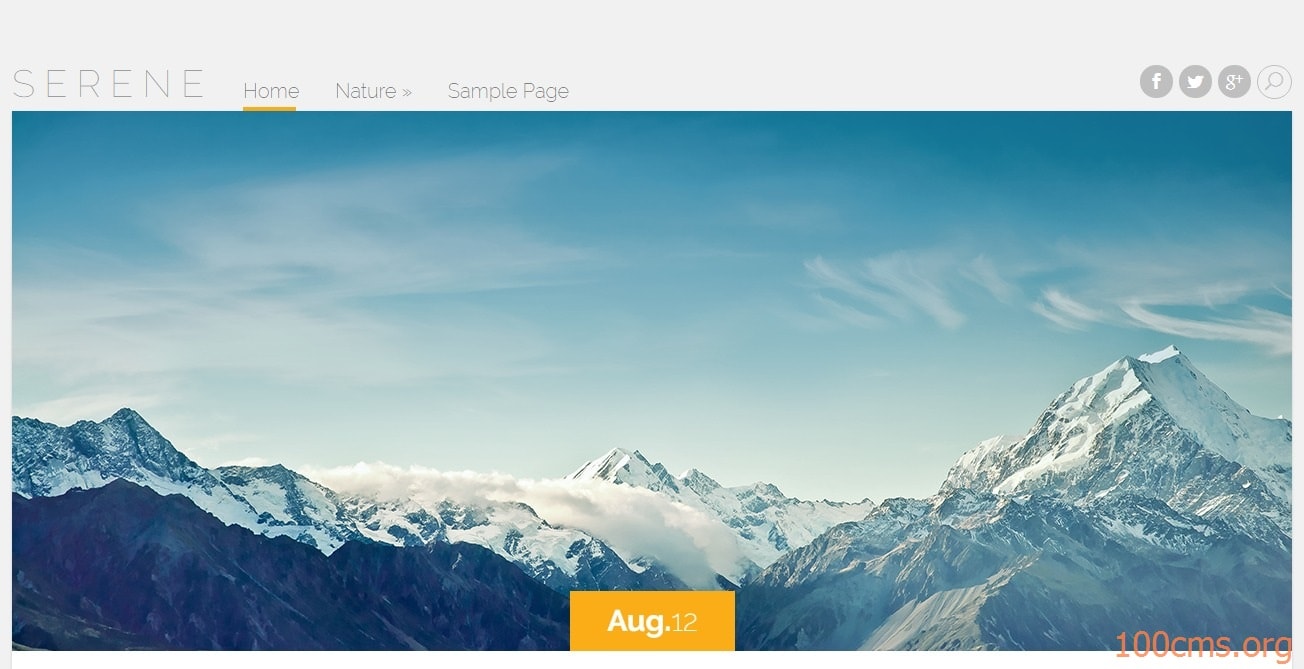 Serene - Wordpress Blog Template