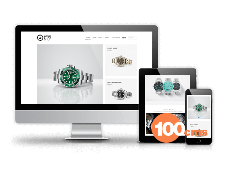 Watches Shop - Free Virtuemart Joomla template