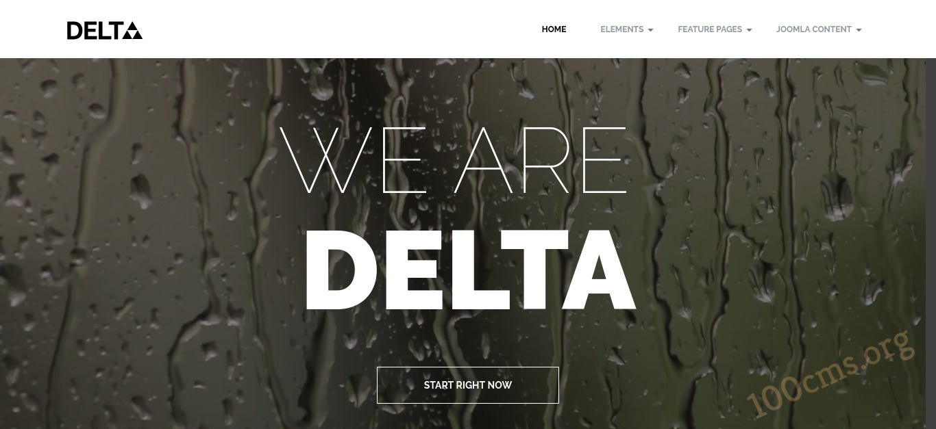 Delta - Joomla Video Background Template