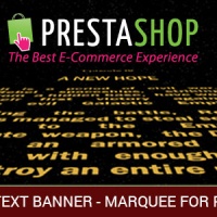 Prestashop Premium module - Scrolling Text or/and Images and Video Banner - Marquee