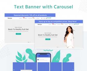 Prestashop Free  - Text Banner with Carousel Prestashop Free Module