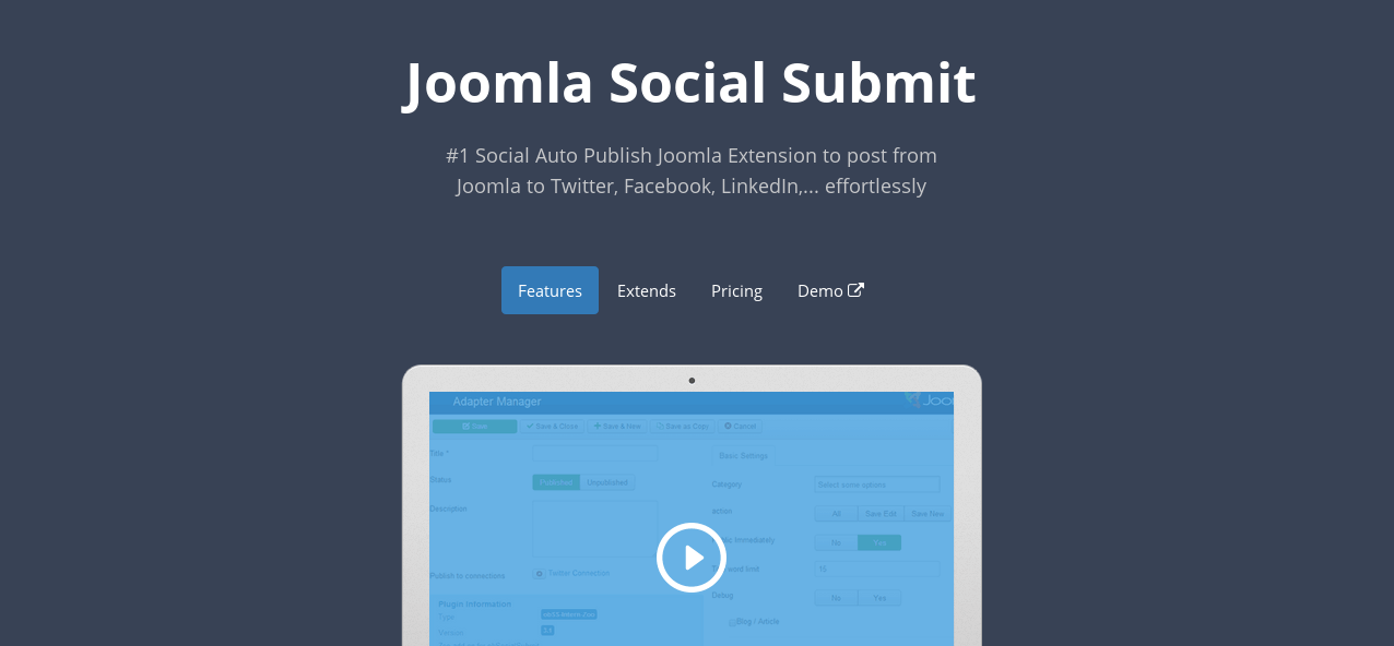 Joomla Social Submit Social Auto Publish Joomla Extension