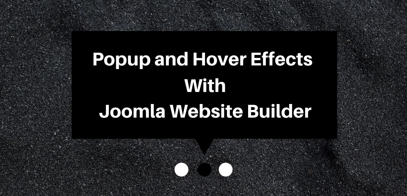 ordasoft Joomla News: Popup and Hover Effects with Joomla Website Builder
