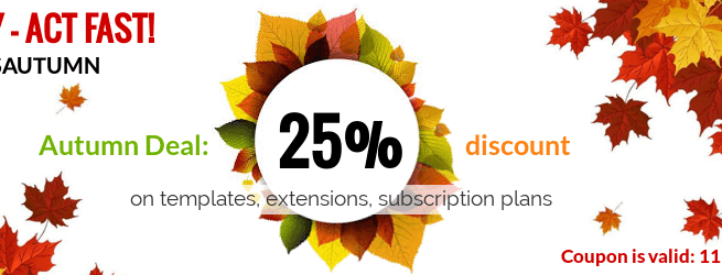 ordasoft Wordpress News: Autumn Deal: 25% discount from OrdaSoft