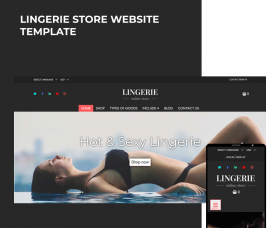 Joomla news: Lingerie Store Website Template