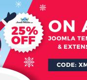 Joomla news: 2018 Christmas discount on Joomla templates and extensions.