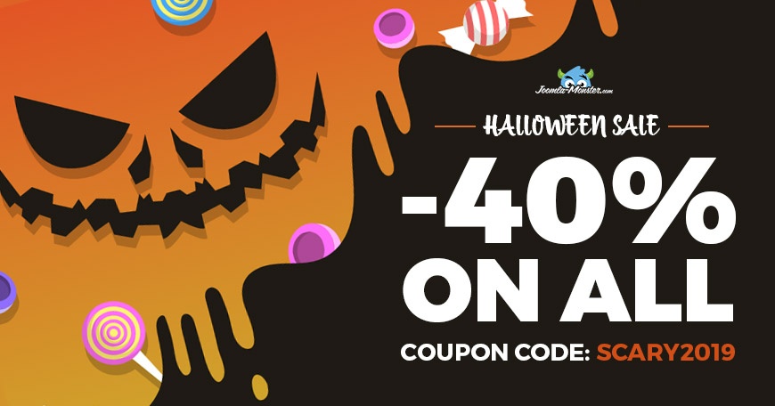 Joomla-Monster Joomla News: Halloween sale! All Joomla templates and extensions are 40% OFF