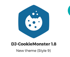 Joomla news: DJ-CookieMonster 1.8 Update brings a new theme.