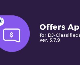 Joomla news: Offers App for DJ-Classifieds updated to 3.7.9 version