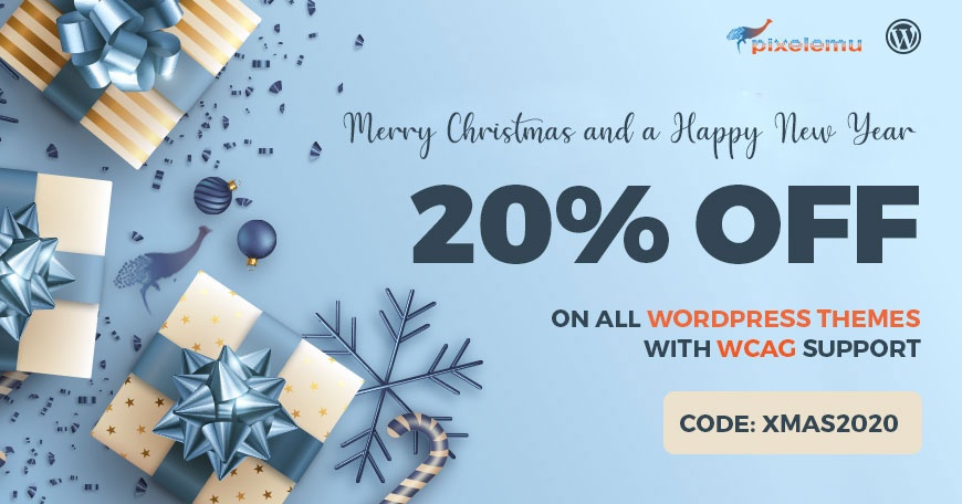 Joomla-Monster Wordpress News: Christmas SALE - WCAG and ADA WordPress themes 20% OFF