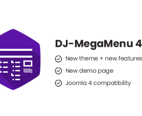 Joomla news: DJ-MegaMenu 4.3 with a new theme, new features, Joomla 4 compatibility + new Demo Page