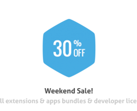 Joomla news: Weekend Sale! Extensions are 30% OFF 