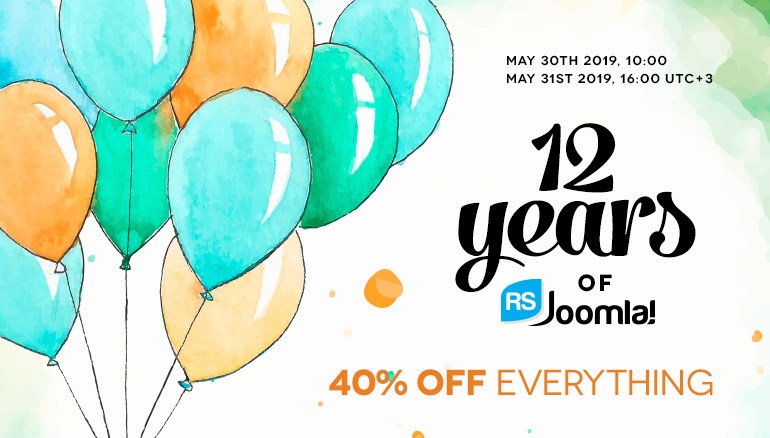 RSJoomla! Joomla News: Happy 12 Years of RSJoomla!
