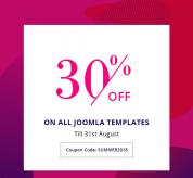 Joomla news: The Biggest Sale of the Season - Get 30% Off on all Joomla Templates