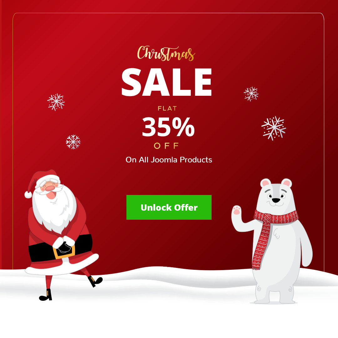 joomdev Joomla News: JoomDev Offering Flat 35% Discount Sitewide - Christmas Sale