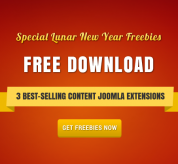 Joomla news: Special Lunar New Year Freebies: 3 Best-selling Content Joomla Extensions for FREE 