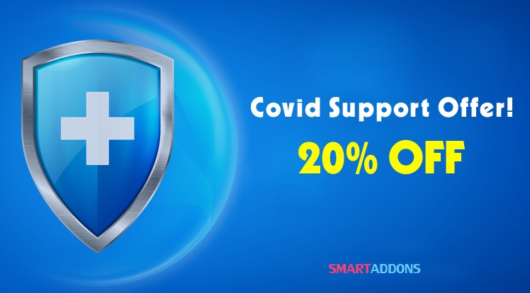 SmartAddons Joomla News: Covid Support Offer: 20% Off All Products & Memberships