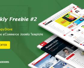 Joomla news: SmartAddons Weekly Freebie #2: Grab Sj ShoppyStore Template Package For Free 
