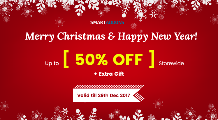 SmartAddons Joomla News: Christmas & New Year Sale: Save up to 50% OFF Everything & Get Exclusive Xmas Gift