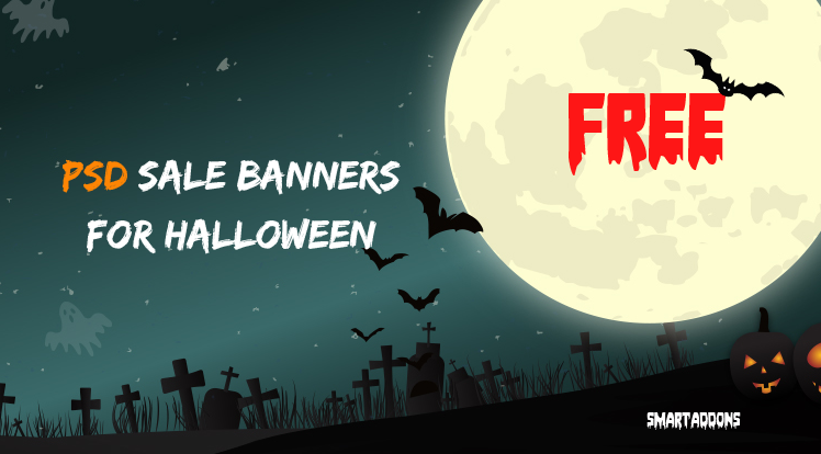 SmartAddons Joomla News: 10 Free Graphic Sale Banner Templates in PSD for Halloween