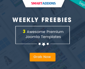 Joomla news: SmartAddons Weekly Freebie #3: Grab 3 Premium Joomla Templates For FREE