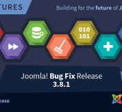 Joomla news: Joomla! 3.8.1 Bug Fixes Release 