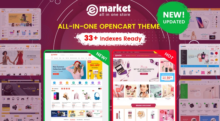 SmartAddons Opencart News: Design #33 Available in eMarket Bestselling OpenCart Theme