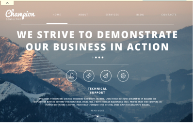 Champion - business theme Drupal and free drupal theme