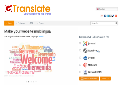 GTranslate - download free joomla translation component