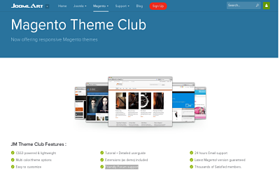 Joomlart Magento Theme Club - only best magento themes