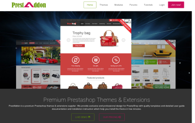 PrestAddon Pretashop Theme Club - premium prestashop themes