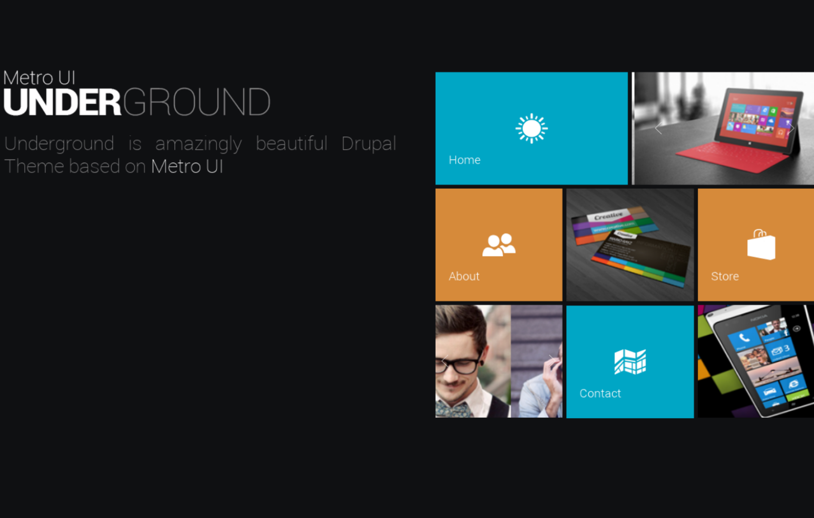 Underground - modern Drupal ecommerce theme
