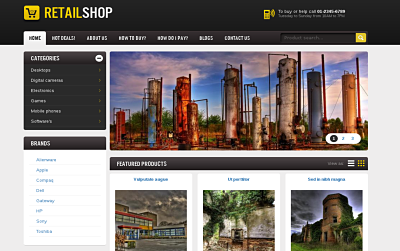 Retail Shop - one of the Best Drupal themes