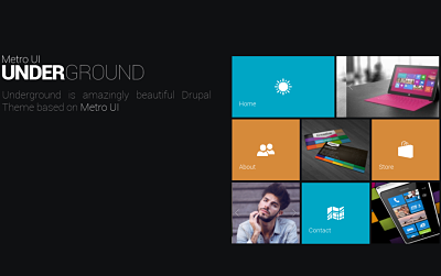 OS Underground - one of the Best Drupal magazine themes