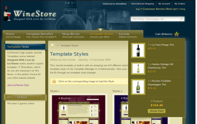 IT WineStore - joomla template