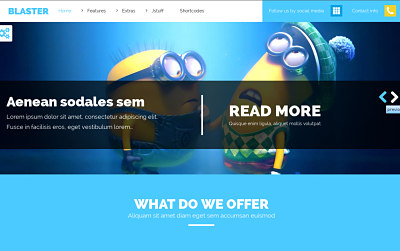 Blaster - best joomla blog template