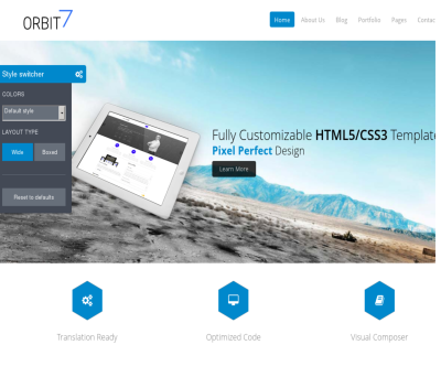 Orbit7 best drupal corporate theme