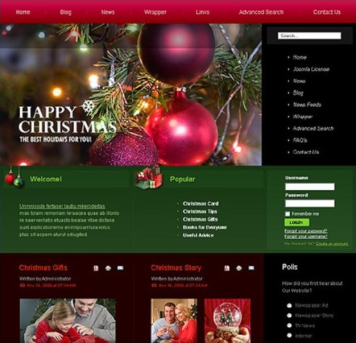 Christmas Joomla Template #22014