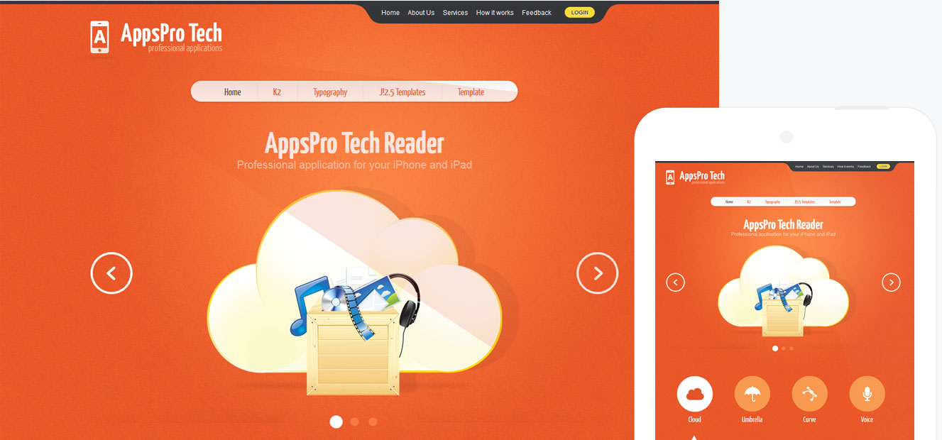 AppsProTech - modern Joomla app template