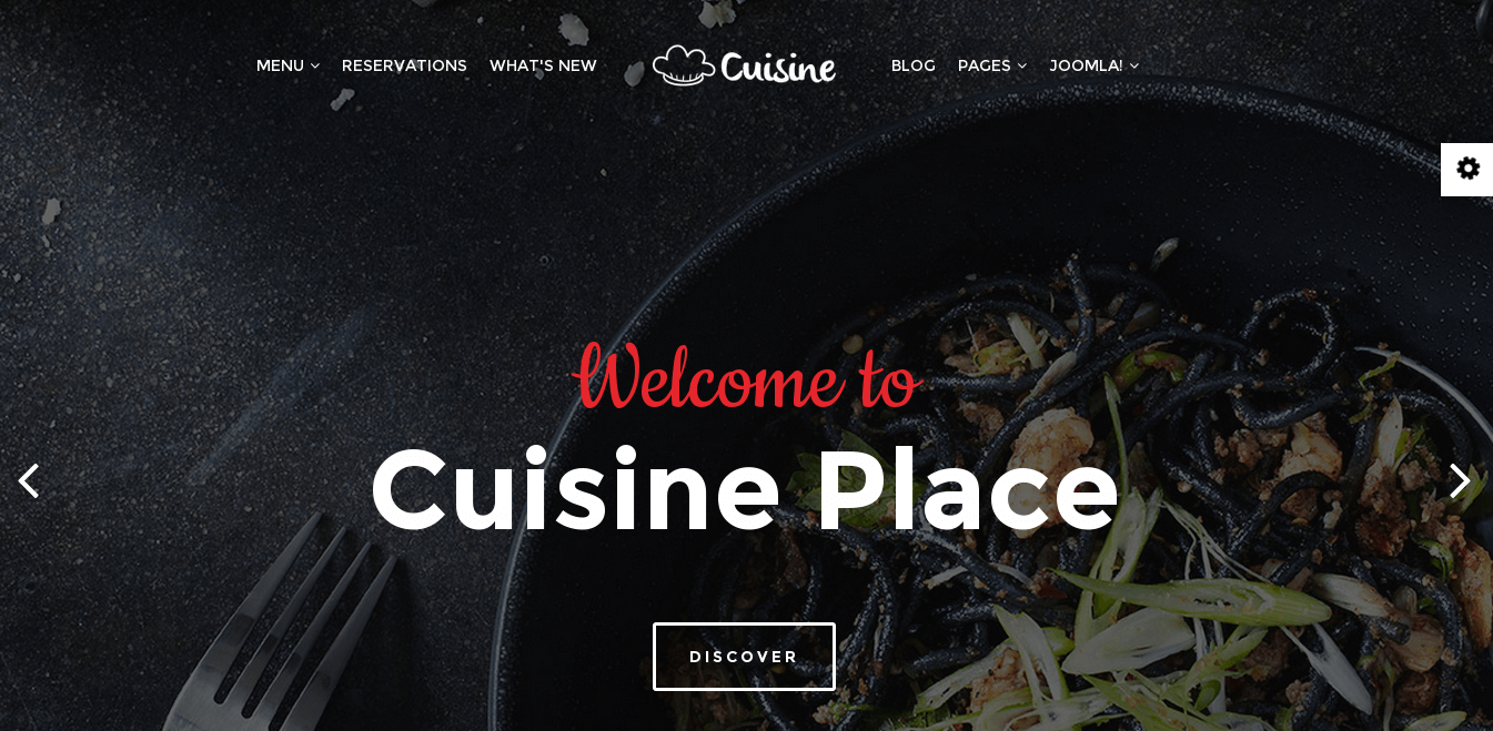 Cuisine Responsive Restaurant Joomla Template