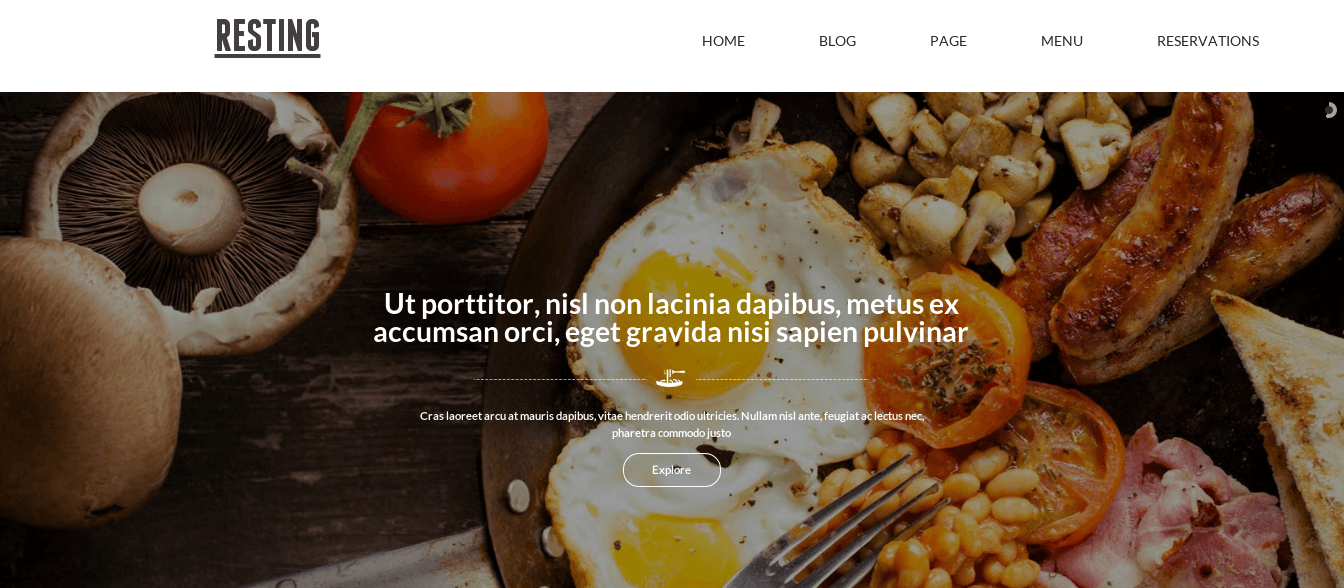 Resting - Joomla Restaurant Template