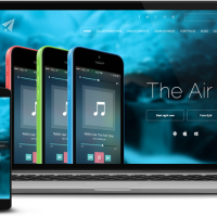 Joomla Premium Template - The Air. Follow the property line.