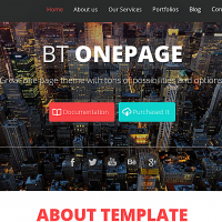 Joomla Free Template - BT OnePage