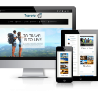 Wordpress Free Theme - Traveler - Free WordPress Blog Theme