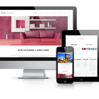Joomla Premium Template - Real Estate Broker - real  estate website design