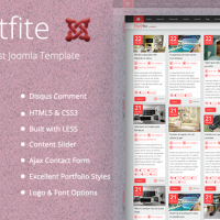 Joomla Premium Template - TM Portfite - Responsive Pinterest Portfolio Joomla Template