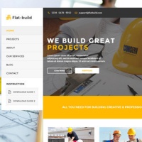 Joomla Premium Template - Flatbuild - Construction Business Joomla Template